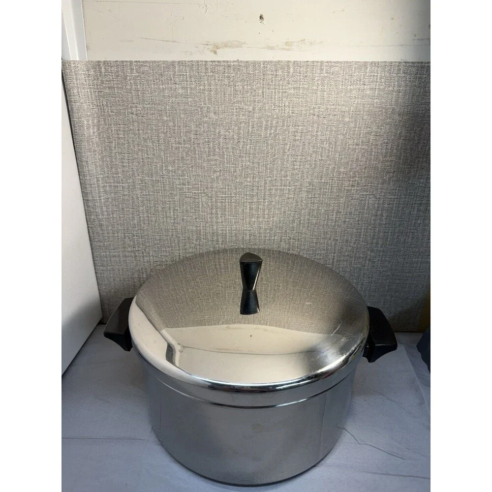 Revere Ware 1801 Tri-ply 6QT Quart 5.7L Stock Pot with Lid- Vintage